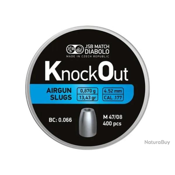 Slugs JSB Knock Out 4.5 mm HP 13.43 grain (.178)