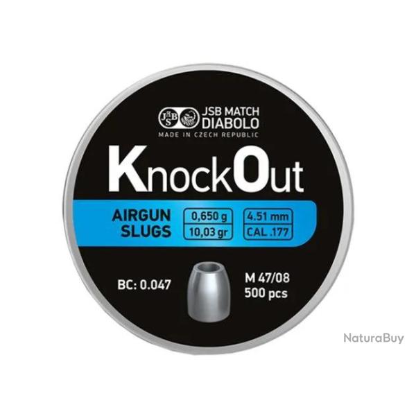 Slugs JSB Knock Out 4.5 mm HP 10.03 grain (.1775)