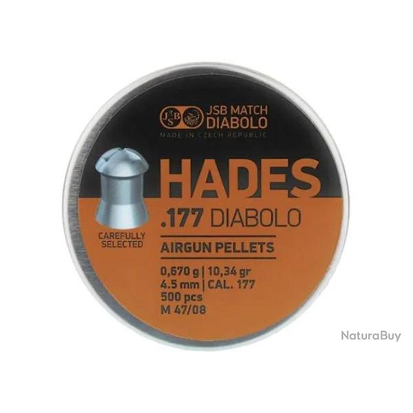 Plombs JSB Hades 4.5 mm 10.34 grain