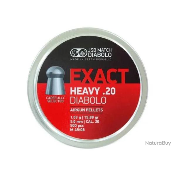 Plombs JSB Exact Jumbo Heavy 5.05 mm 15.89 grain