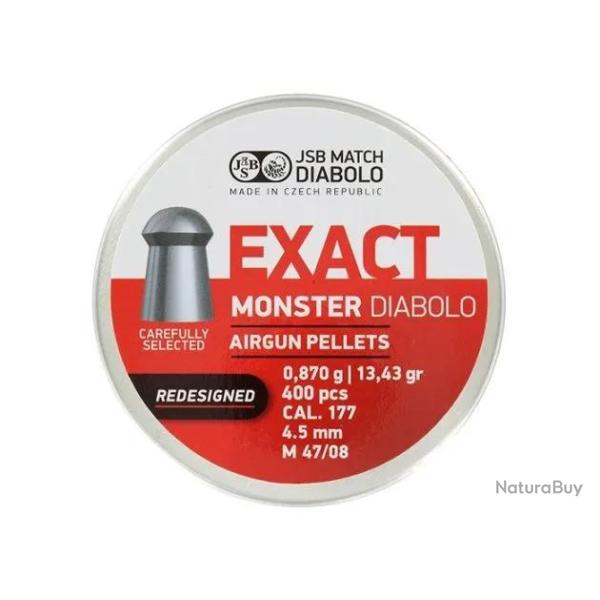 Plombs JSB Exact Monster Redesigned 4.52 mm 13.43 grain