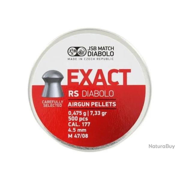 Plombs JSB Exact RS 4.52 mm 7.33 grain