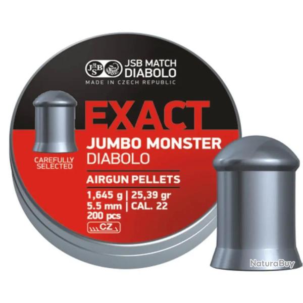 Plombs JSB Exact Jumbo Monster 5.52 mm 25.4 grain