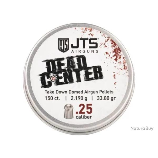 Plombs JTS Dead Center pr�cision 6.35 mm 33.80 grains