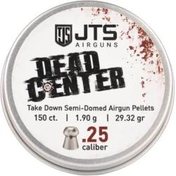 Plombs JTS Dead Center pr&eacute;cision 6.35 mm 29.32 grains