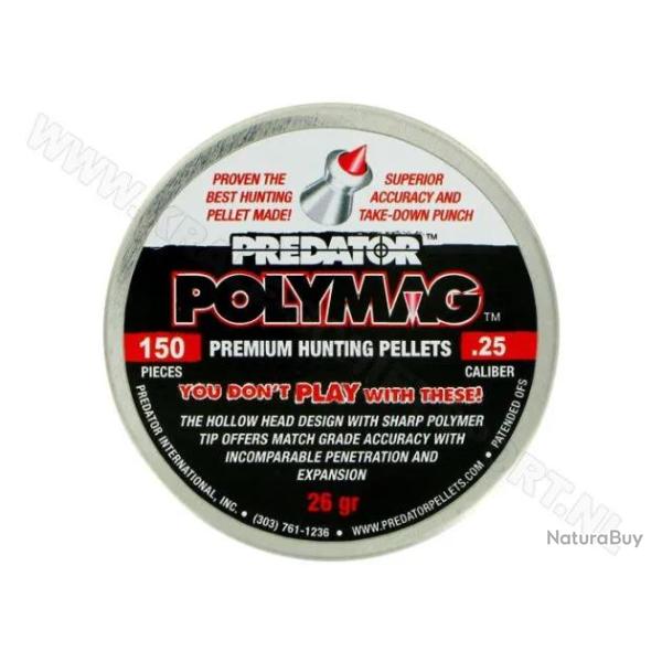 Plombs Predator Polymag - Cal. 6.35 mm 26 grains