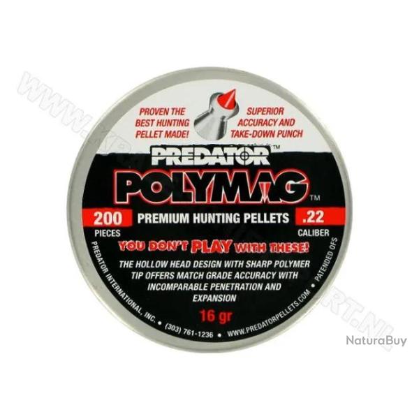 Plombs Predator Polymag - Cal. 5.5 mm 16 grains