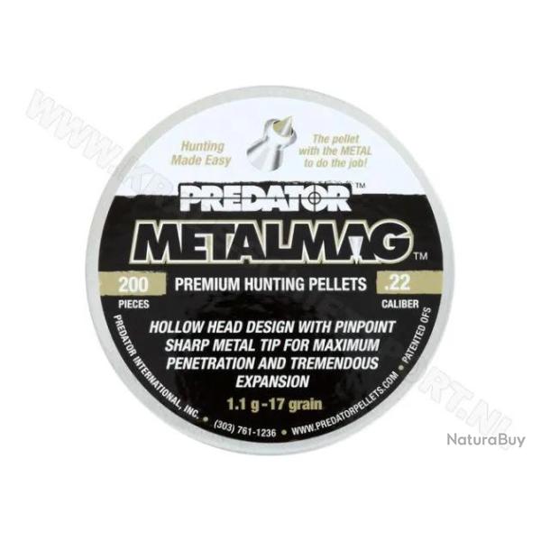 Plombs Predator Metalmag - Cal. 5.5 mm 17 grains