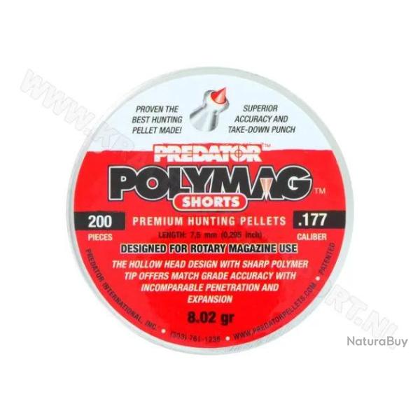 Plombs Predator Polymag - Cal. Shorts 4.5 mm 8.02 grains