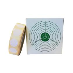 Gommettes pour cibles diam. 15 mm blanches x1000