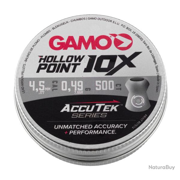 Plombs Gamo Hollow Point Accutek - Cal. 4,5 mm