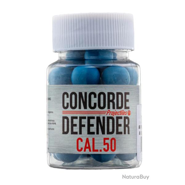 Billes caoutchouc Concorde Defender - Cal. 50 x30