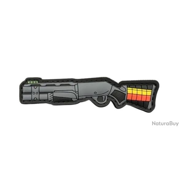 Patch Fusil � pompe - PVC - velcro - Livraison gratuite