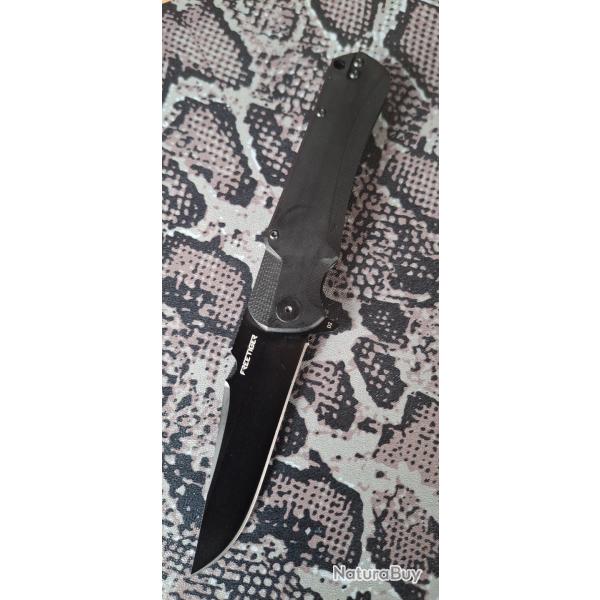 FreeTiger FT61 -Couteau pliant -Lame acier D2 - Manche G10- Full black