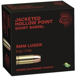 Munition 9MM Para JHP Geco boite de 20