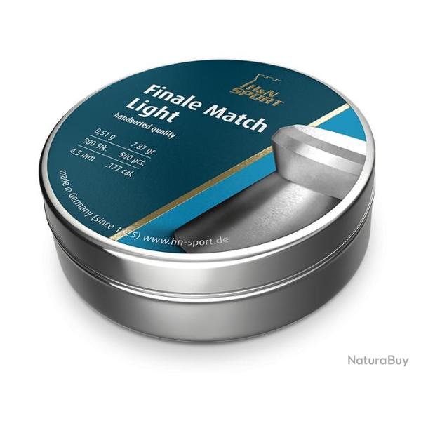 Plombs H&N Finale Match Light diam�tre 4.49mm