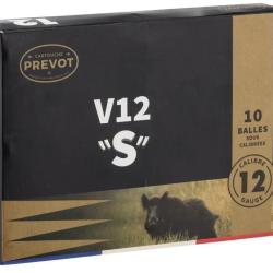 Balles Prevot V12 ''S'' demi-blind&eacute;e - Cal. 12/70 5