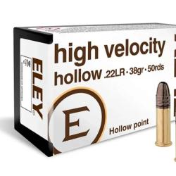 Munitions ELEY High Velocity Hollow Point cal. 22 LR 22 LR