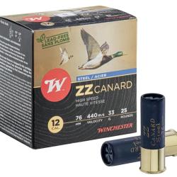 Cartouches Winchester HP ZZ Canard Acier 12 76