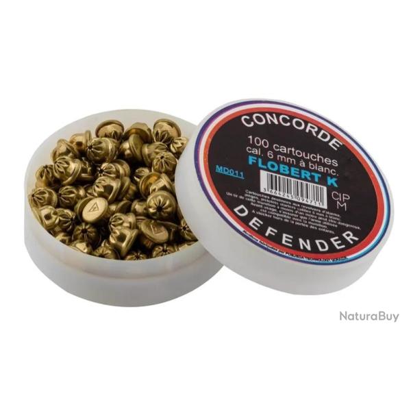 Cartouches Concorde Defender 6 mm Flobert � blanc 6 mm Flobert
