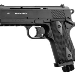 Pistolet CO2 culasse fix&eacute; BORNER WC 401 Cal. 4.5mm BB's
