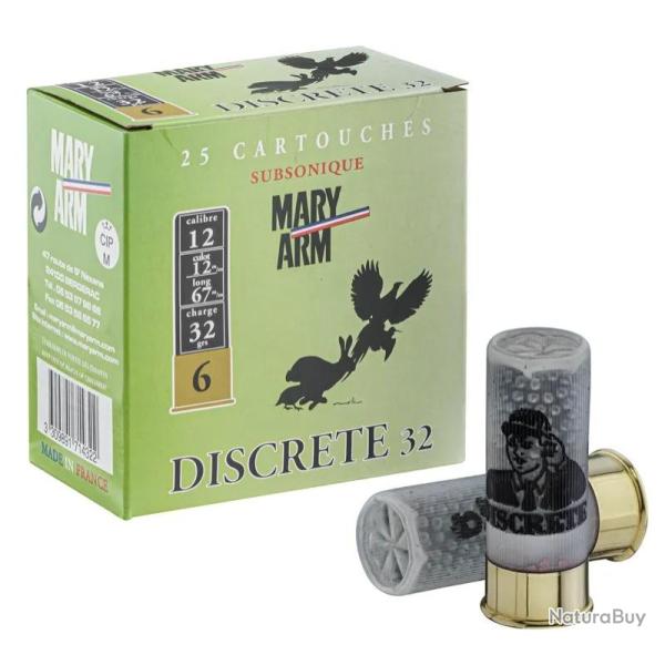 Cartouches Mary Arm subsoniques Cal. 12 67