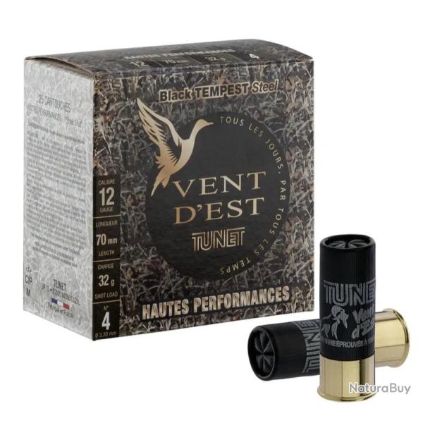 Cartouches Tunet Black Tempest HP Acier 32 gr Cal. 12 70