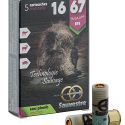 Balles Sauvestre grand gibier BFS sans plomb - Cal. 16/67