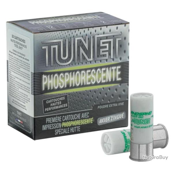 Cartouches Tunet HP Niro phosphorescentes Acier/Zinc 12/70 35g