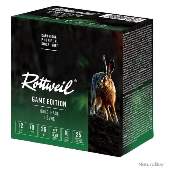 Cartouche Rottweil Lievre 12 70 x25