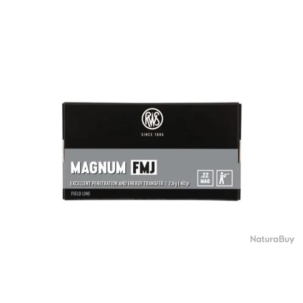 Balles 22LR Rws Magnum Fmj