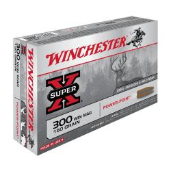 Balles Winchester Super X Power Point 150 Gr - Cal. 300 WM