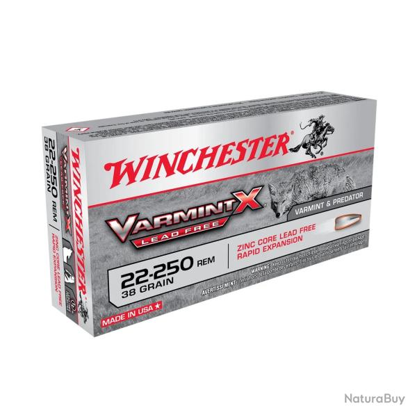 Balles Winchester Varmint Lead Free X 38 Gr - Cal. 22-250