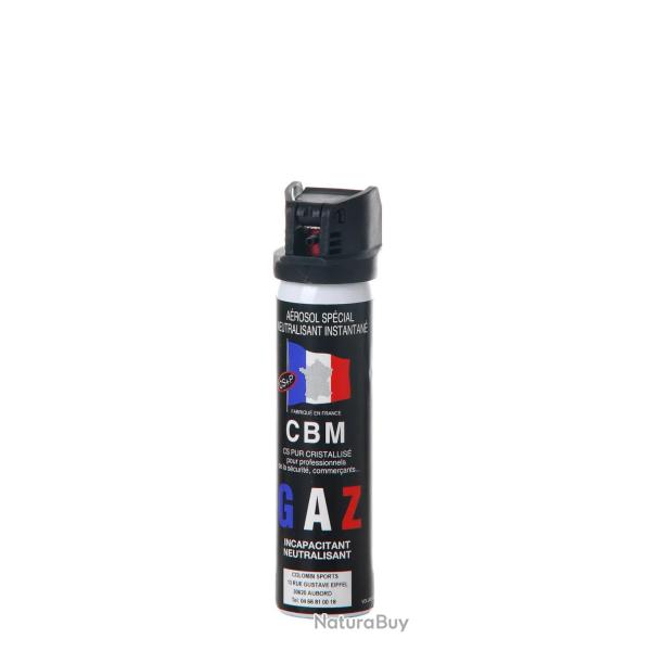 Bombe de d�fense CBM � gaz - Clapet - 75 ml