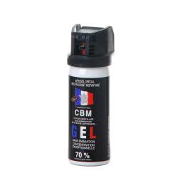 Bombe de d&eacute;fense CBM &agrave; gel - Clapet - 50 ml