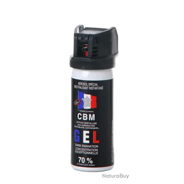 Bombe de d�fense CBM � gel - Clapet - 50 ml