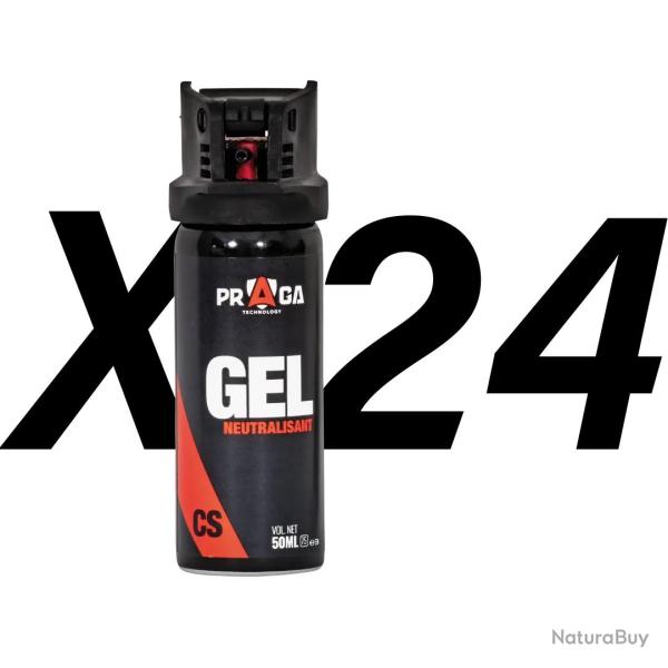 Pack bombes de d�fense gel CS 50 ml x24