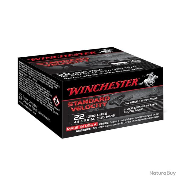 Balles Winchester Velocity Black 45 Gr - Cal. 22 LR x235