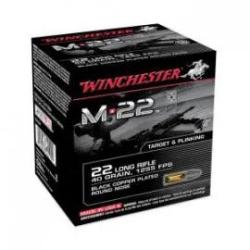 Balles Winchester M22 Black CPRN 40 Gr - Cal. 22 LR x1000