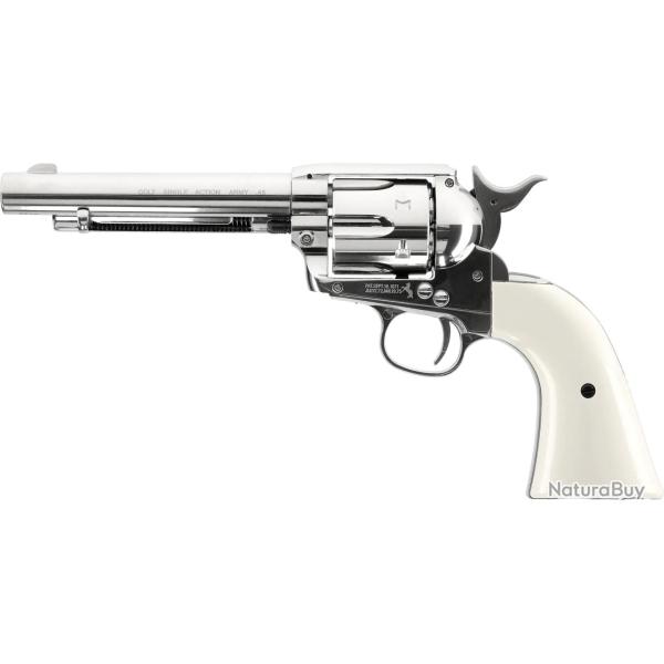 Revolver � plombs Colt SA Army 45 CO2 - Cal. 4,5 mm Nickel Plated