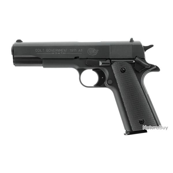 Pistolet blanc Colt Government 1911 A1 Noir - Cal. 9 mm PAK