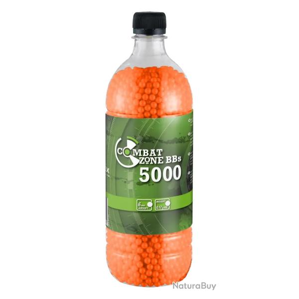 Billes pour arme BB Combat Zone - Orange - 6 mm x5000
