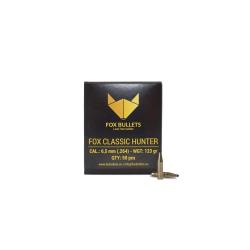 Ogive sans plomb Fox Bullets Classic Hunter 6,5 mm - 123 Gr x50