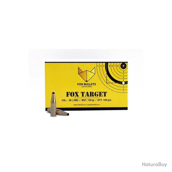 Ogive sans plomb Fox Bullets Target 308 - 150 Gr x100