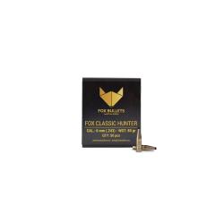 Ogive sans plomb Fox Bullets Classic Hunter 6 mm - 80 Gr x50