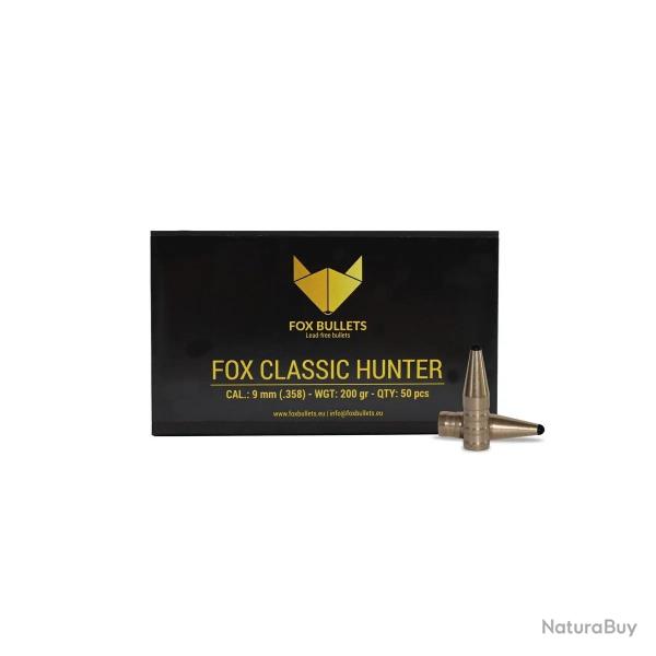 Ogive sans plomb Fox Bullets Classic Hunter 9 mm - 200 Gr x50