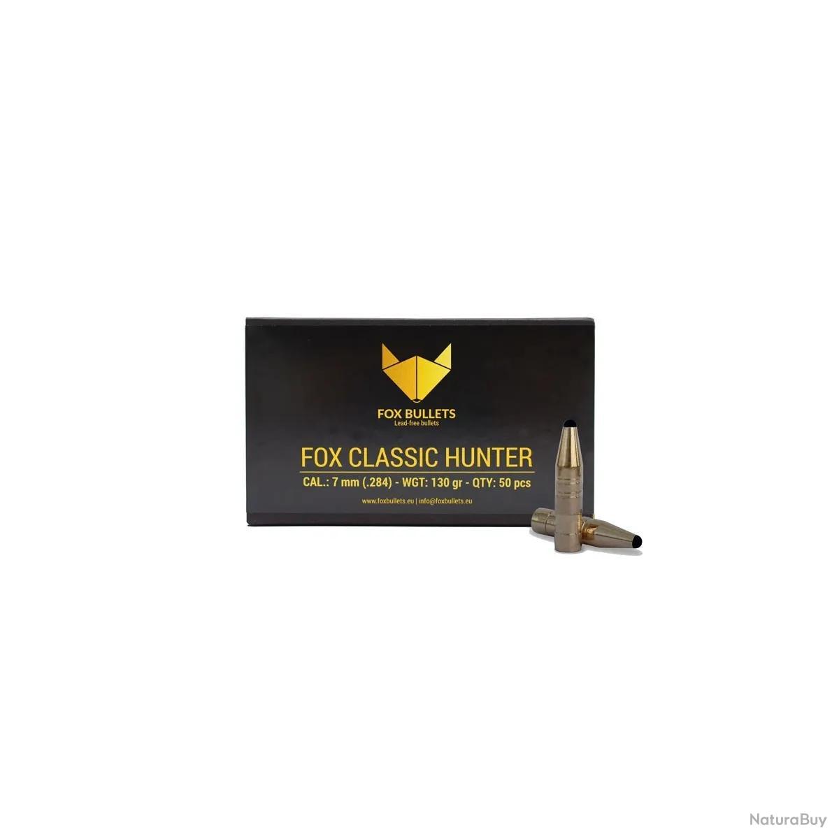 Ogive sans plomb Fox Bullets Classic Hunter 7 mm - 130 Gr x50 - Ogives ...