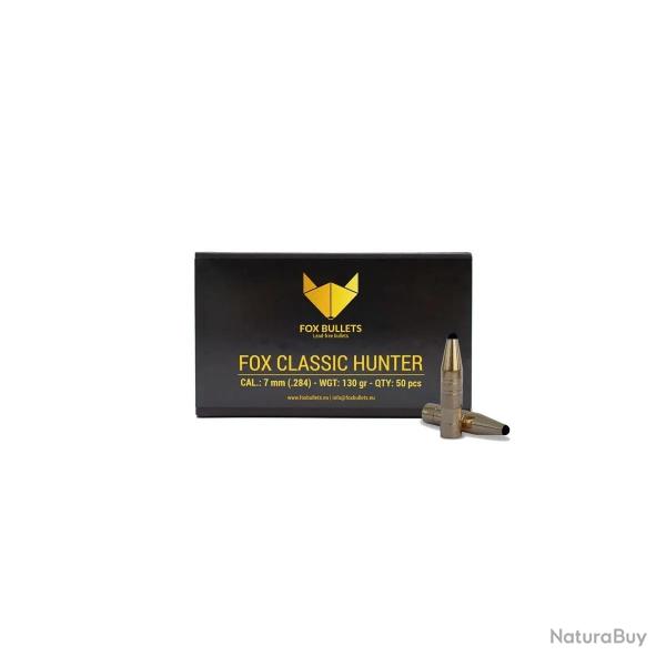 Ogive sans plomb Fox Bullets Classic Hunter 7 mm - 130 Gr x50