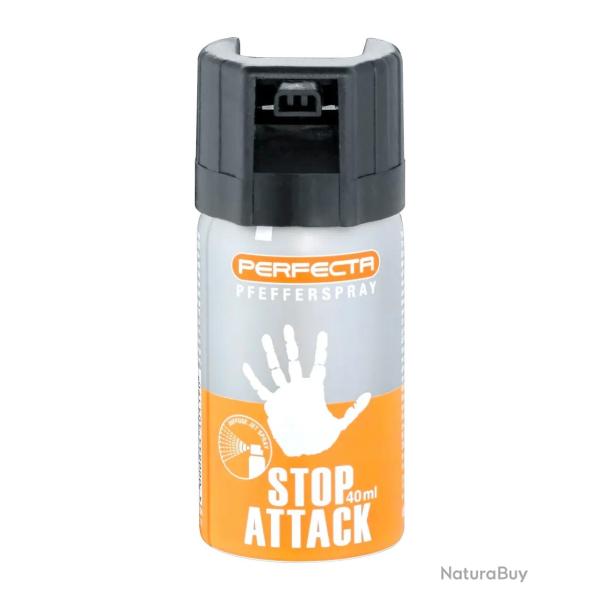 Bombe de d�fense Stop Attack - 40 ml - Gaz Poivre