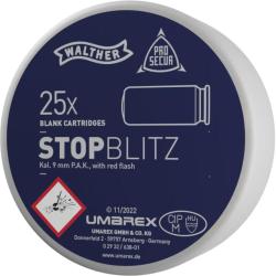 Balle &agrave; blanc Walther Stop Blitz - Cal. 9 mm PAK x25
